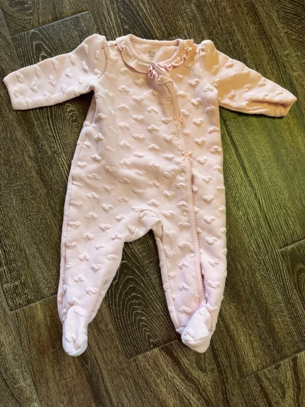 Carter’s Baby Girls' Mixed Printed Footed One-Piece Sleepers.Pink, Mint, Cream.